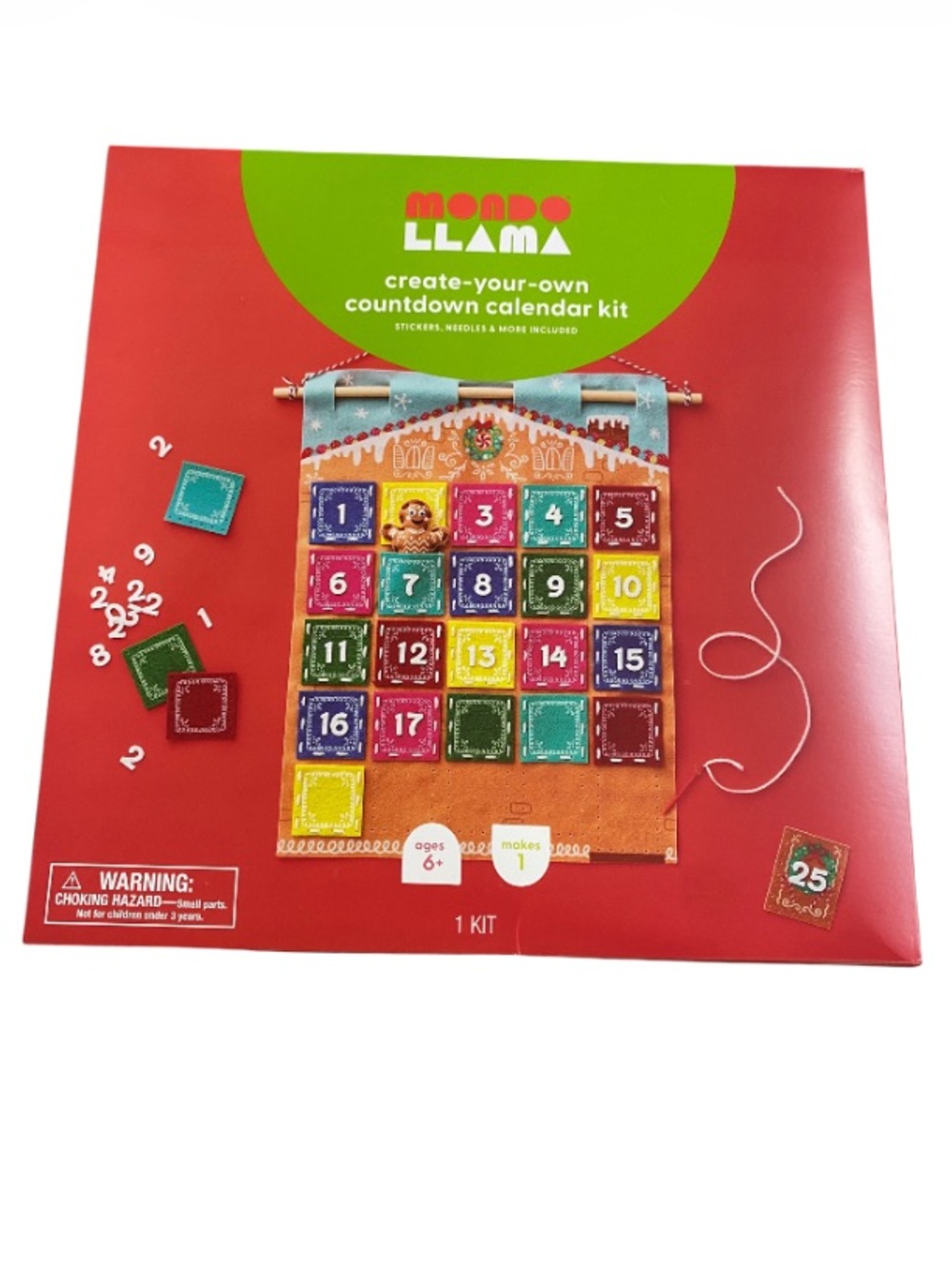 ⭐️Mondo Llama Create-Your-Own Countdown Christmas Calendar Kit NEW